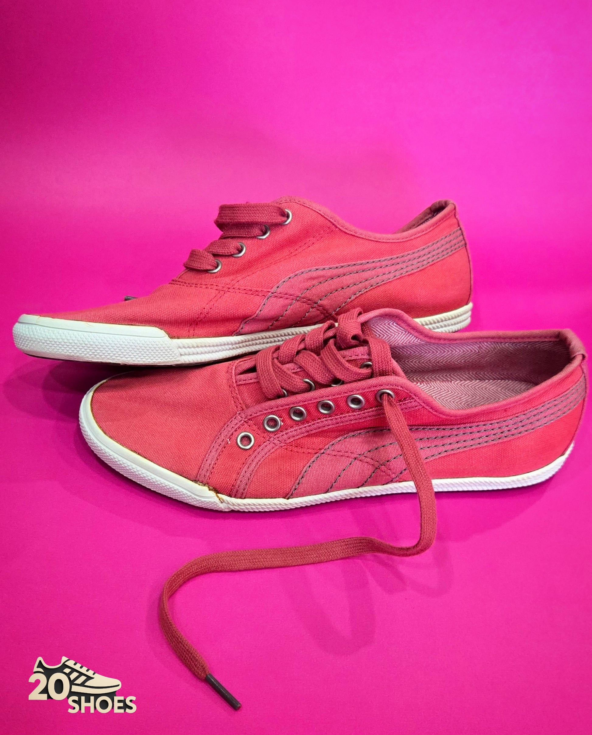 Puma canvas sneakers red  size 8 Women