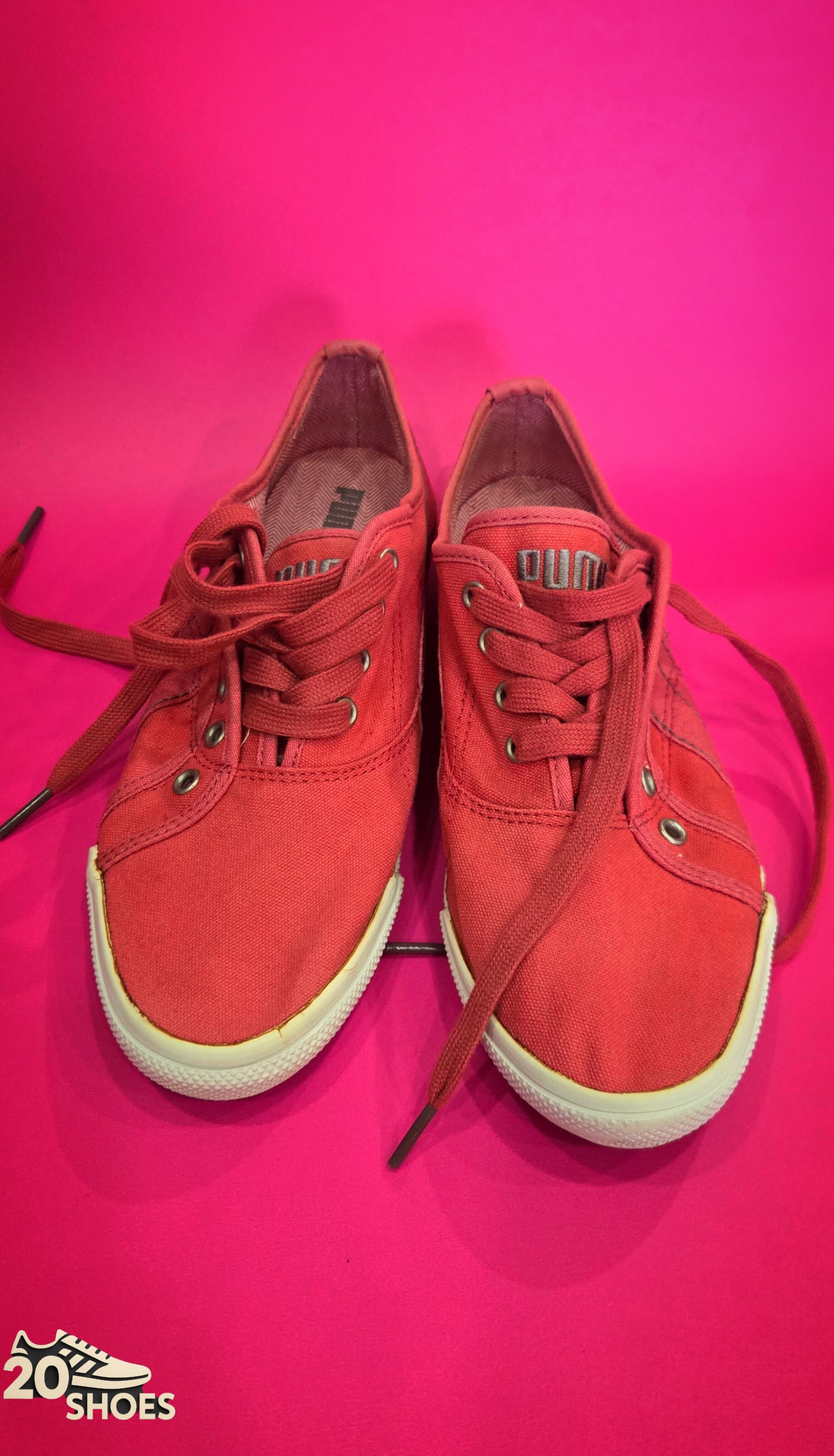 Puma canvas sneakers red  size 8 Women